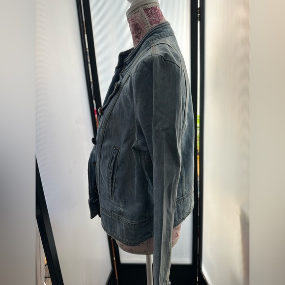 Free People Military Style Denim Jacket - Picture 6 of 10
